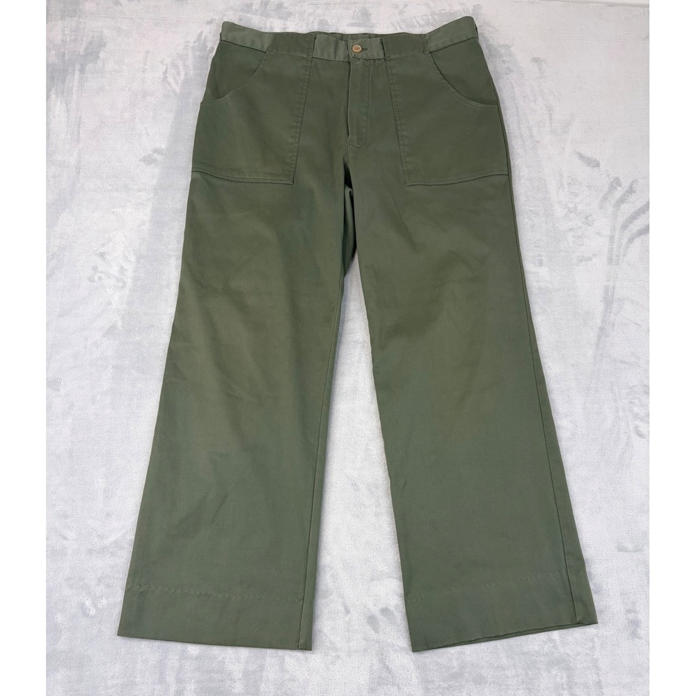 Vintage Woolrich Mens Utility Field Fatigue Pants Espa-Stretch Green 36 Gorpcore